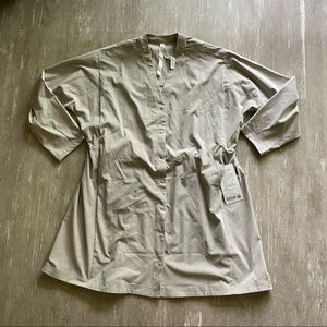 Lululemon WovenAir Button Front Dress - Raw Linen